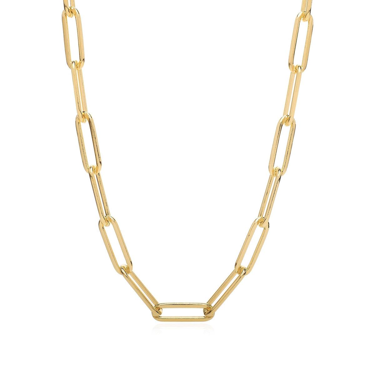 Olaeda Heavy Paperclip Chain Necklace - 20"