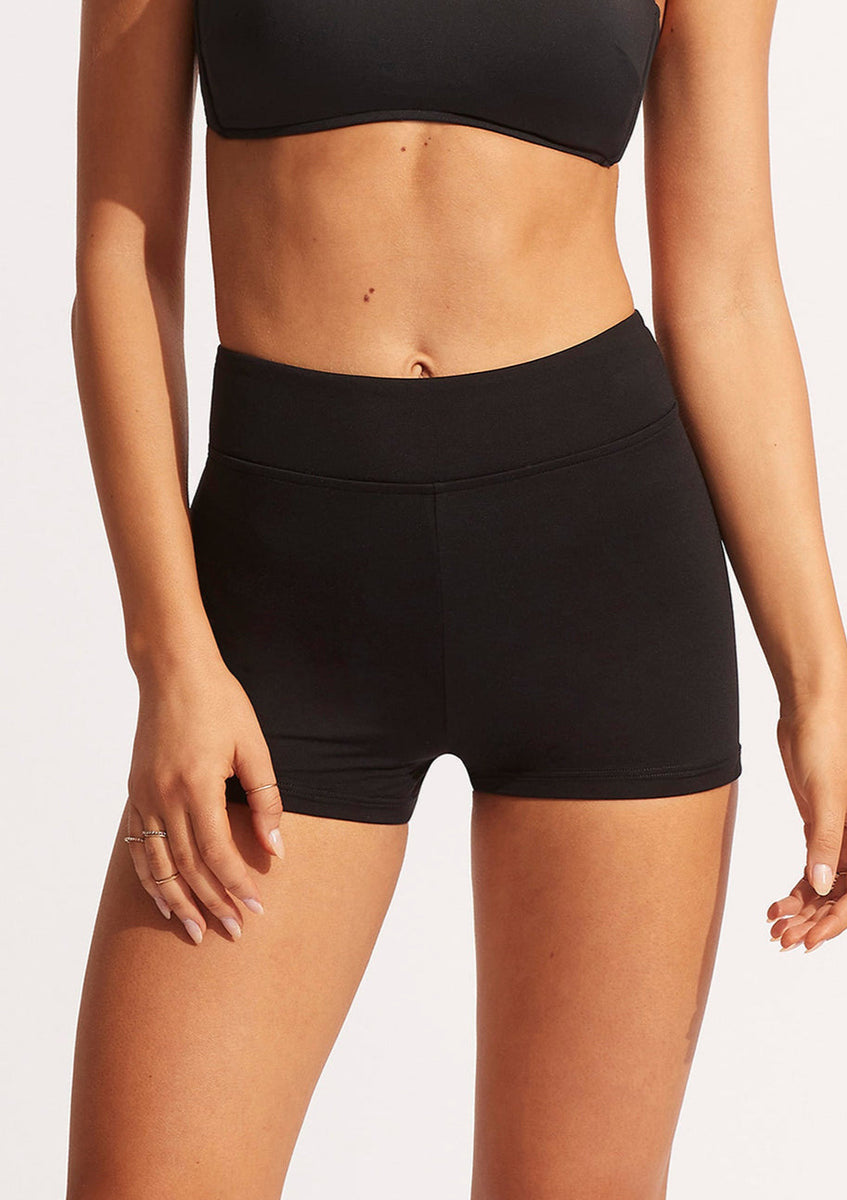 【Seafolly】セレブ人気/Collective Boylegボーイレッグホルター Seafolly Collective Boyleg One-Piece Swimsuit | Anthropologie