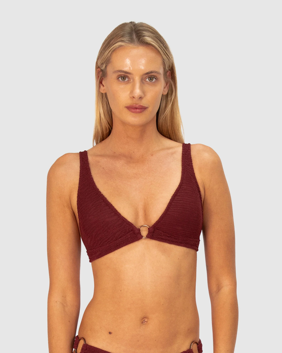 Baku Ibiza Ring Front Molded Tri Bikini Top