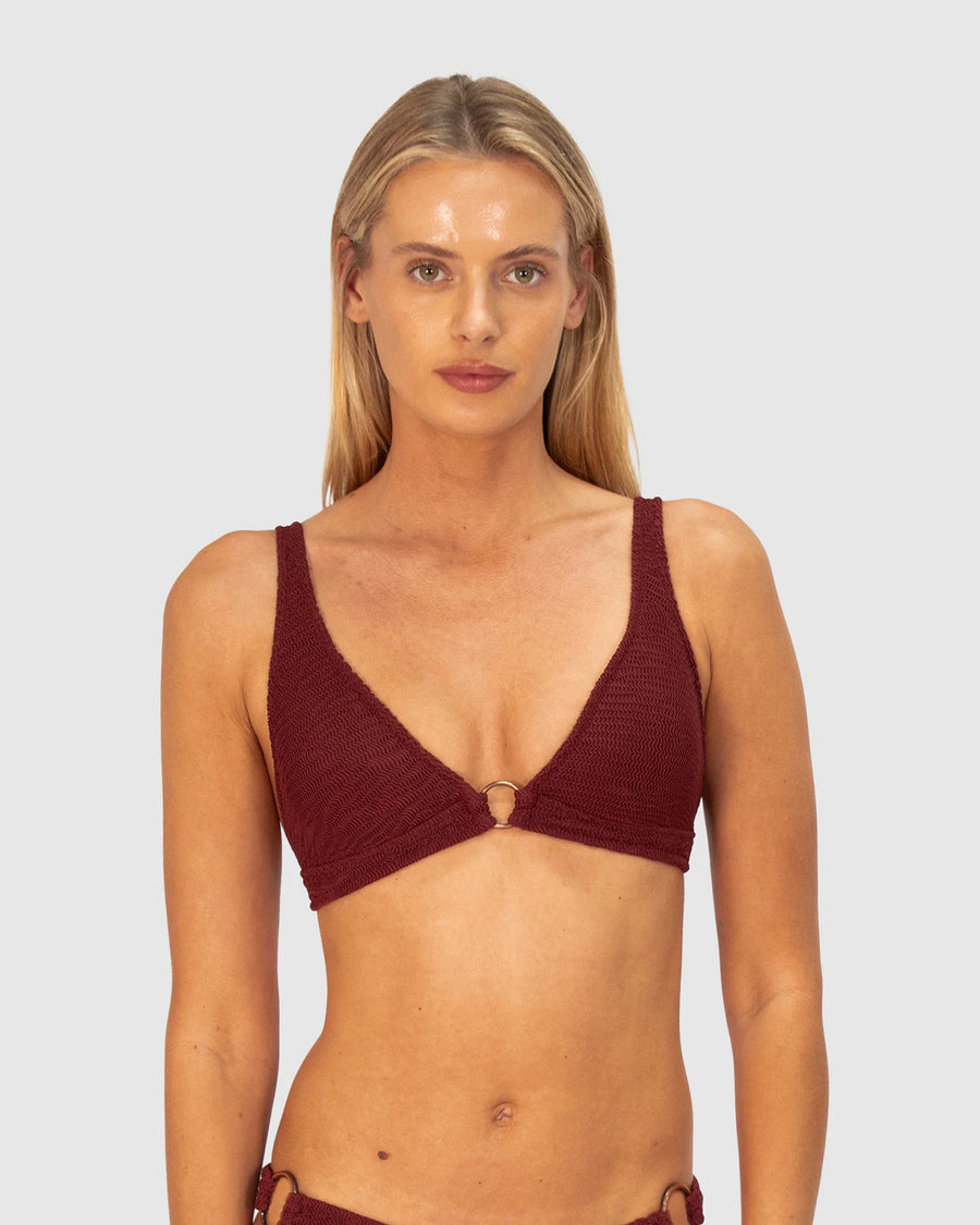 Baku Ibiza Ring Front Molded Tri Bikini Top