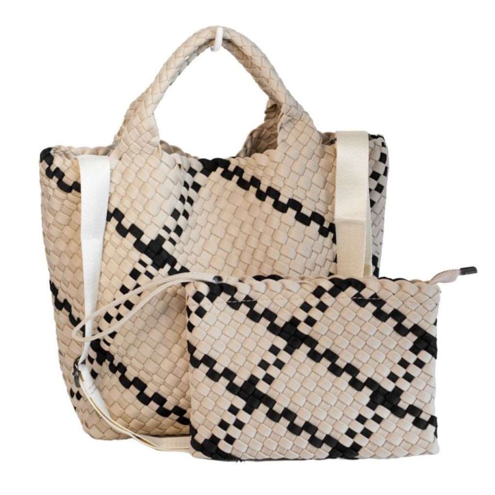 Bag and Bougie Woven Tote
