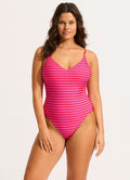 Seafolly Mesh Effect V-Neck Fullpiece