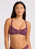 Seafolly Dolce Dot Ruched Bralette Top