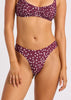 Seafolly Dolce Dot Hi Leg Ruched Bikini Bottom