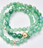 Olaeda Gemstone Triple Strand Bracelets