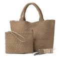 Bag and Bougie Woven Tote