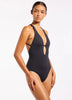 Jets Smooth Halter Plunge Fullpiece