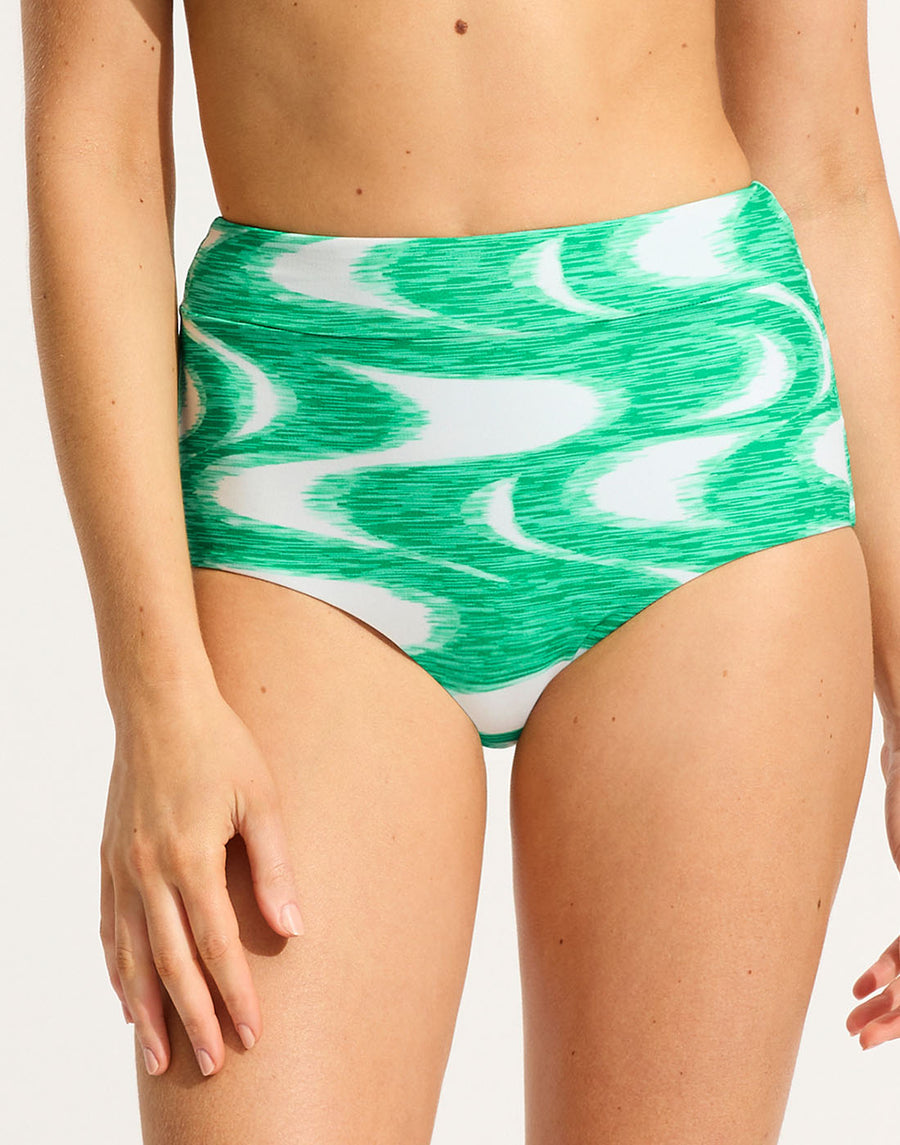Seafolly Wavelength High Waisted Bikini Bottom
