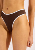 Seafolly Beach Bound High Leg Bikini Bottom