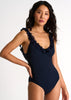 Shan Jasmine Scoop Fullpiece - Navy
