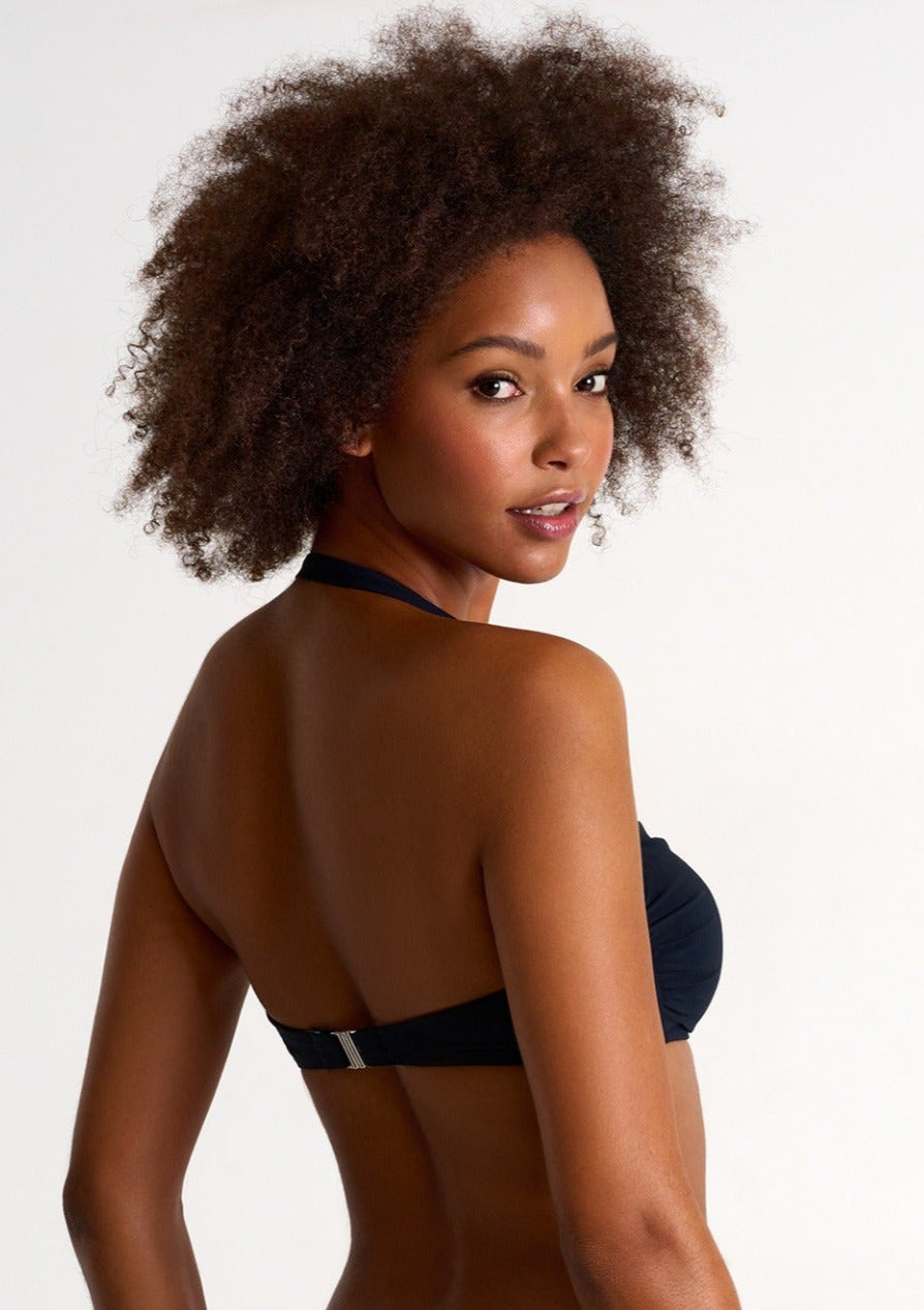Shan Ophelie Underwire Bandeau Top - Navy