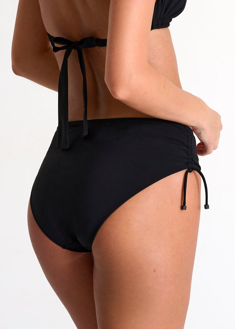 Shan Classique Mid-Rise Bikini Bottom - Black
