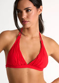 Shan Classique Tri Bikini Top - Red Pepper