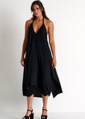 Shan Elisabeth Halter Dress - Black