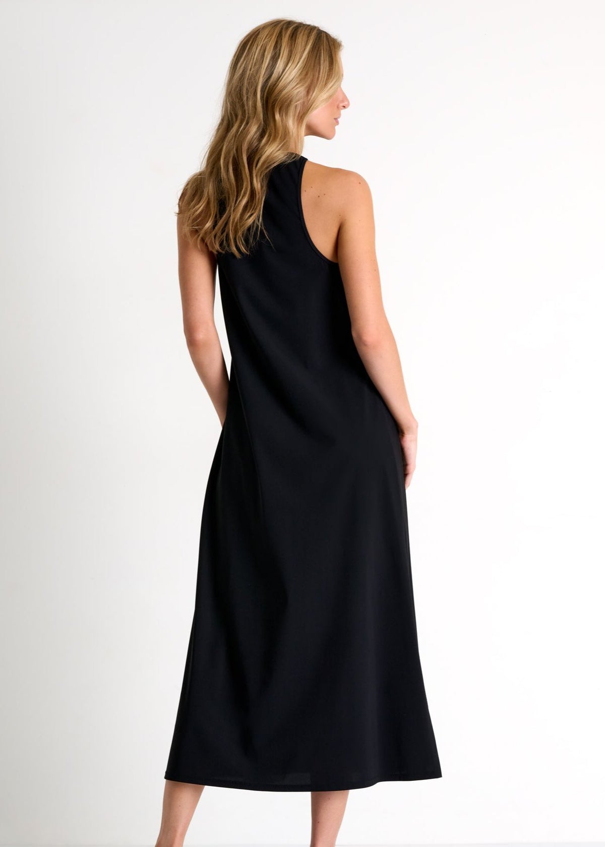 Shan Elisabeth Long High Neck Dress - Black