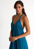 Shan Elisabeth V-Neck Maxi Dress - Blue Sacrelle