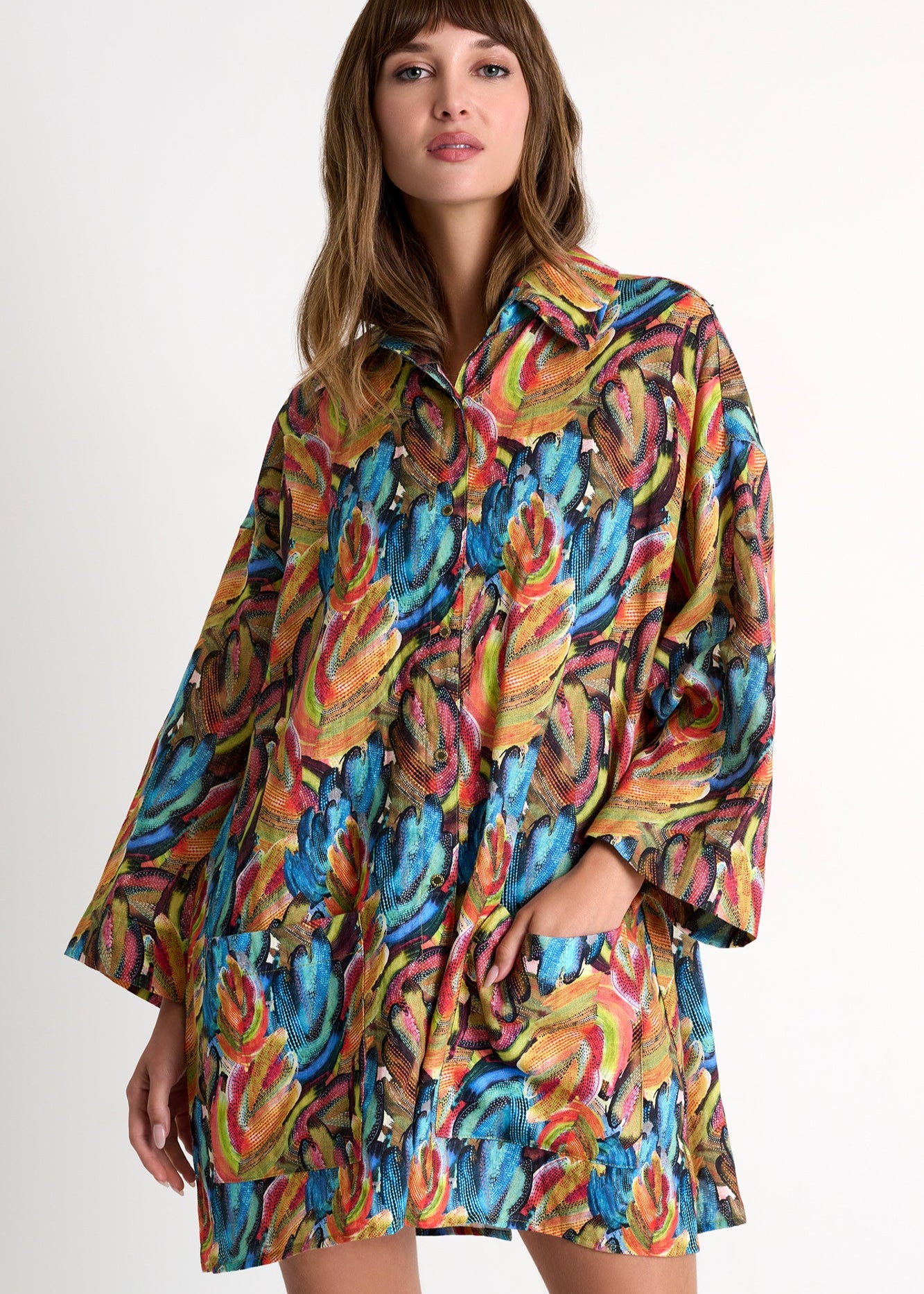 Shan Lina Big Shirt - Rio Print Melmira Bra & Swimsuits Shan Lina Big Shirt - Rio Print Melmira Bra & Swimsuits