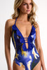 Shan Frederique Plunge Halter Fullpiece - Marrakech