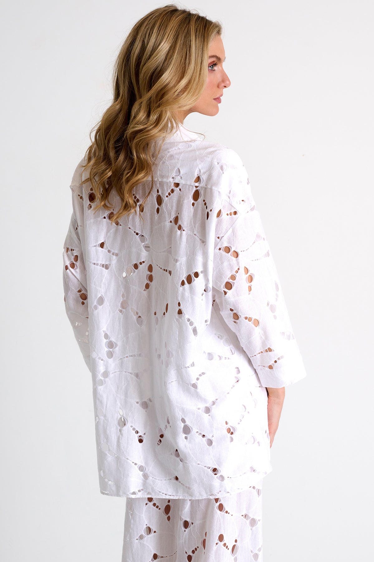 Shan Lili Lace Shirt - White