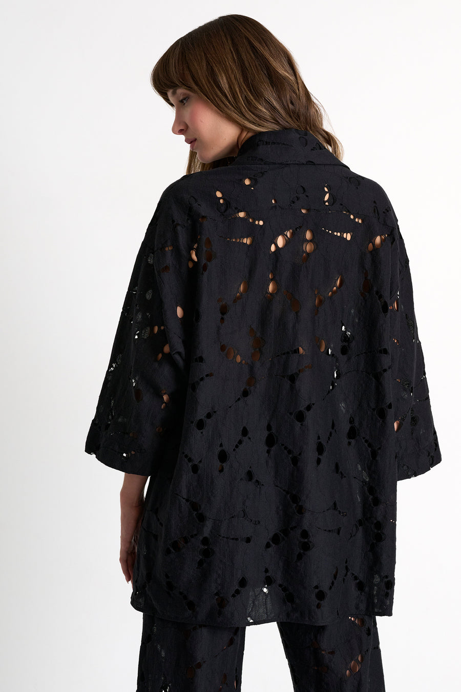 Shan Lili Lace Shirt - Black