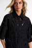 Shan Lili Lace Shirt Dress - Black