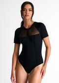 Shan Intemporel Mesh Zip Fullpiece - Black