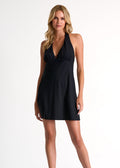 Shan Signature V-Neck Halter Dress - Black