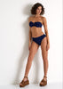 Shan Classique Bandeau Bikini Top - Navy