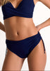 Shan Classique Mid-Rise Bikini Bottom - Navy