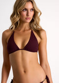 Shan Intemporel Tri Bikini Top - Burgundy