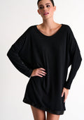 Shan Isabela Long Sleeve Dress - Caviar