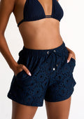 Shan Lili Lace Short - Navy