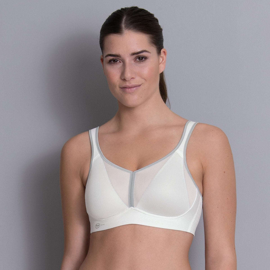 Courage Sports bra, White  Extreme Support with Cool Max