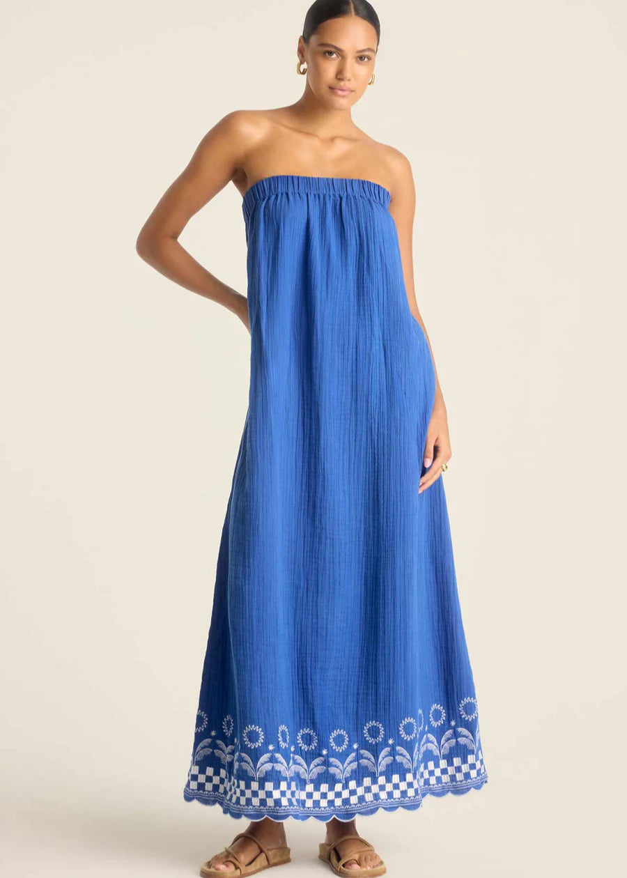 Vitamin A Mykonos Daya Embroidered Dress