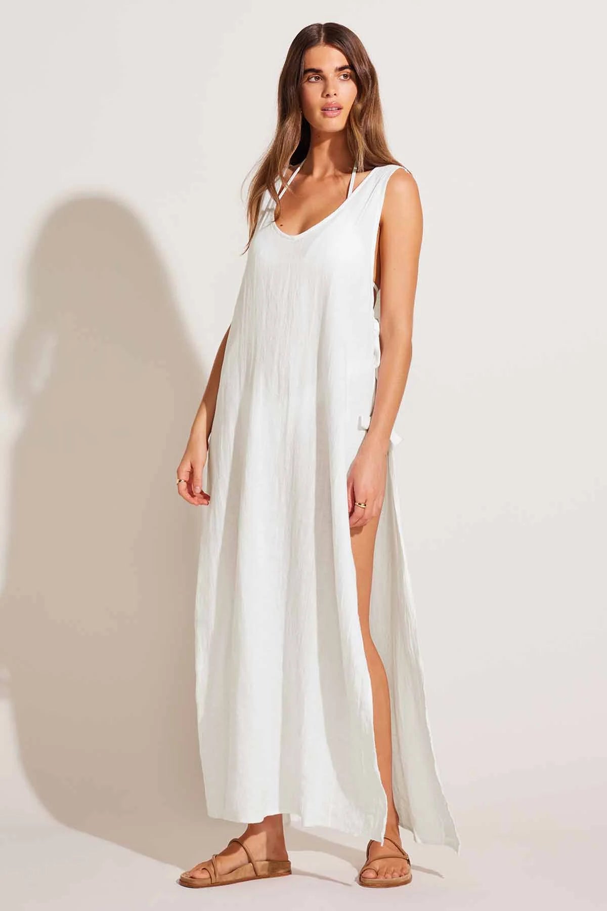 Vitamin A Riviera Crinkle Linen Dress Melmira Bra & Swimsuits Vitamin A Riviera Crinkle Linen Dress Melmira Bra & Swimsuits