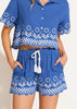 Vitamin A Mykonos Daya Embroidered Short