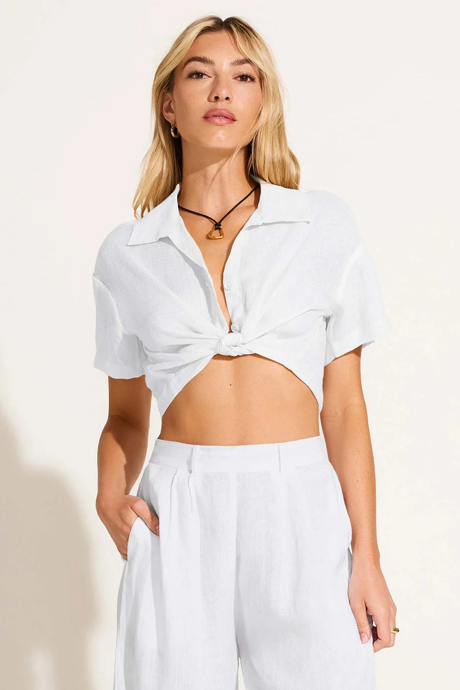 Vitamin A Hana Cropped Shirt