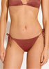 Vitamin A Elle Tie Side Bikini Bottom - Pink Metallic