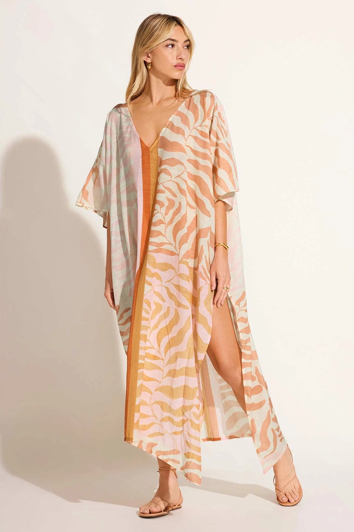 Vitamin A Gold Coast Cerise Kaftan