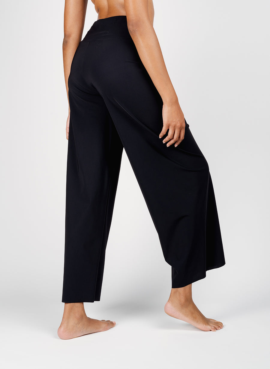 Karla Colletto Basics Wide-Leg Pant