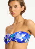 Sea Level Cascade Twist Bandeau Bikini Top