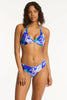 Sea Level Cascade Mid Rise Gathered Side Bikini Bottom