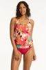 Sea Level Cascade Blouson Tankini Top