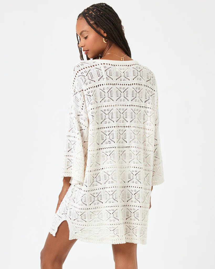 L Space Diamond Eyes Crochet Cover-up