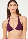L Space Isa Ribbed Bikini Top