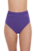 Profile Shirred High Waist Bikini Bottom