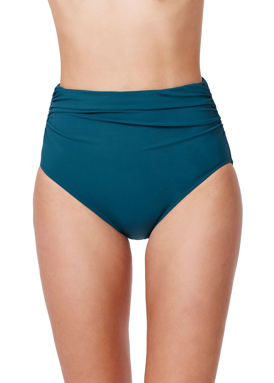 Profile by Gottex Shirred High Waist Bikini Bottom