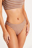 Vitamin A California High Leg Full Bikini Bottom - Sparkle Stripe