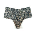 Leopard print underwear on a white background