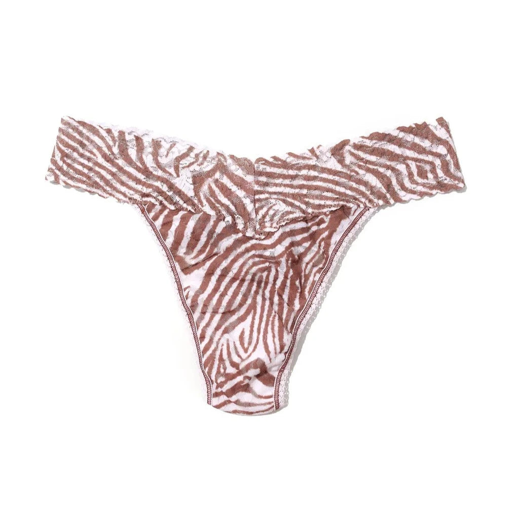 Hanky Panky Printed Signature Lace Original Rise Thong